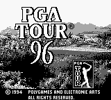 PGA Tour '96 (USA, Europe) Title Screen